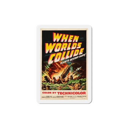 When Worlds Collide 1951 Movie Poster Refrigerator Magnet 4 Inch - The Sticker Space