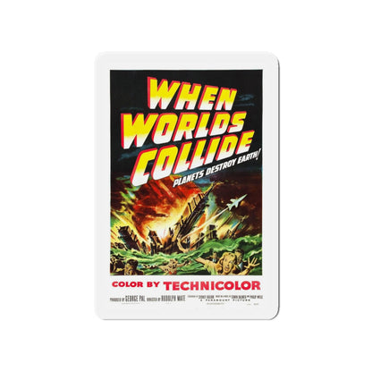 WHEN WORLDS COLLIDE 1951 Movie Poster - Refrigerator Magnet-4" x 4"-The Sticker Space