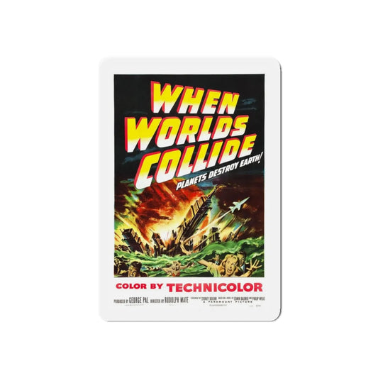 WHEN WORLDS COLLIDE 1951 Movie Poster - Refrigerator Magnet 6 Inch - The Sticker Space
