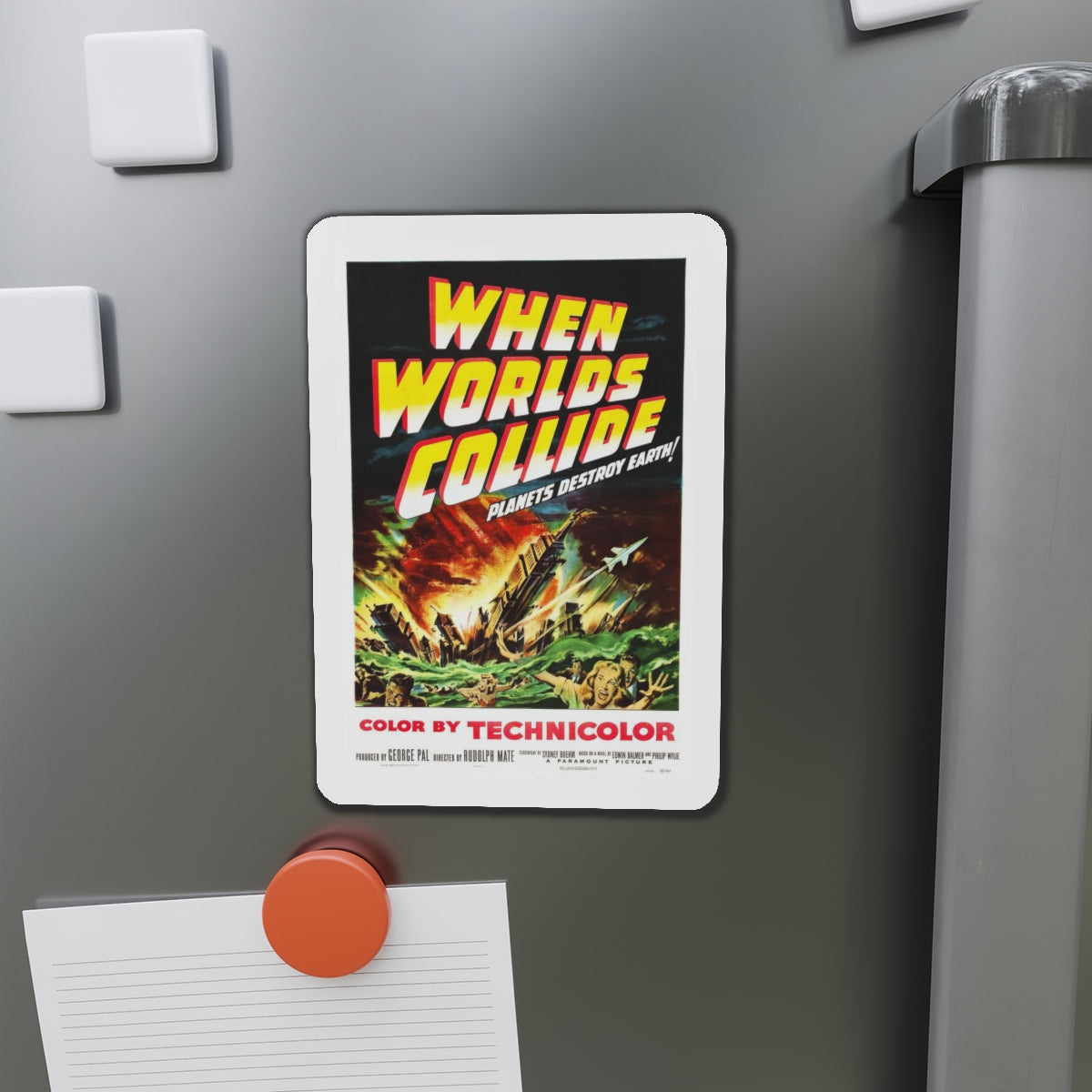 WHEN WORLDS COLLIDE 1951 Movie Poster - Refrigerator Magnet-The Sticker Space