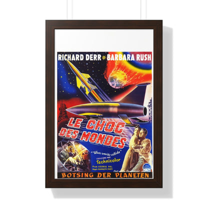 WHEN WORLDS COLLIDE (BELGIAN) 1951 - Framed Movie Poster-16″ x 24″-The Sticker Space