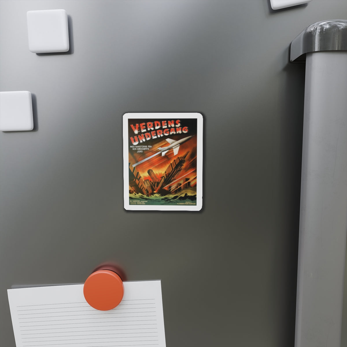 WHEN WORLDS COLLIDE (SCANDINAVIAN) 1951 Movie Poster - Refrigerator Magnet-The Sticker Space