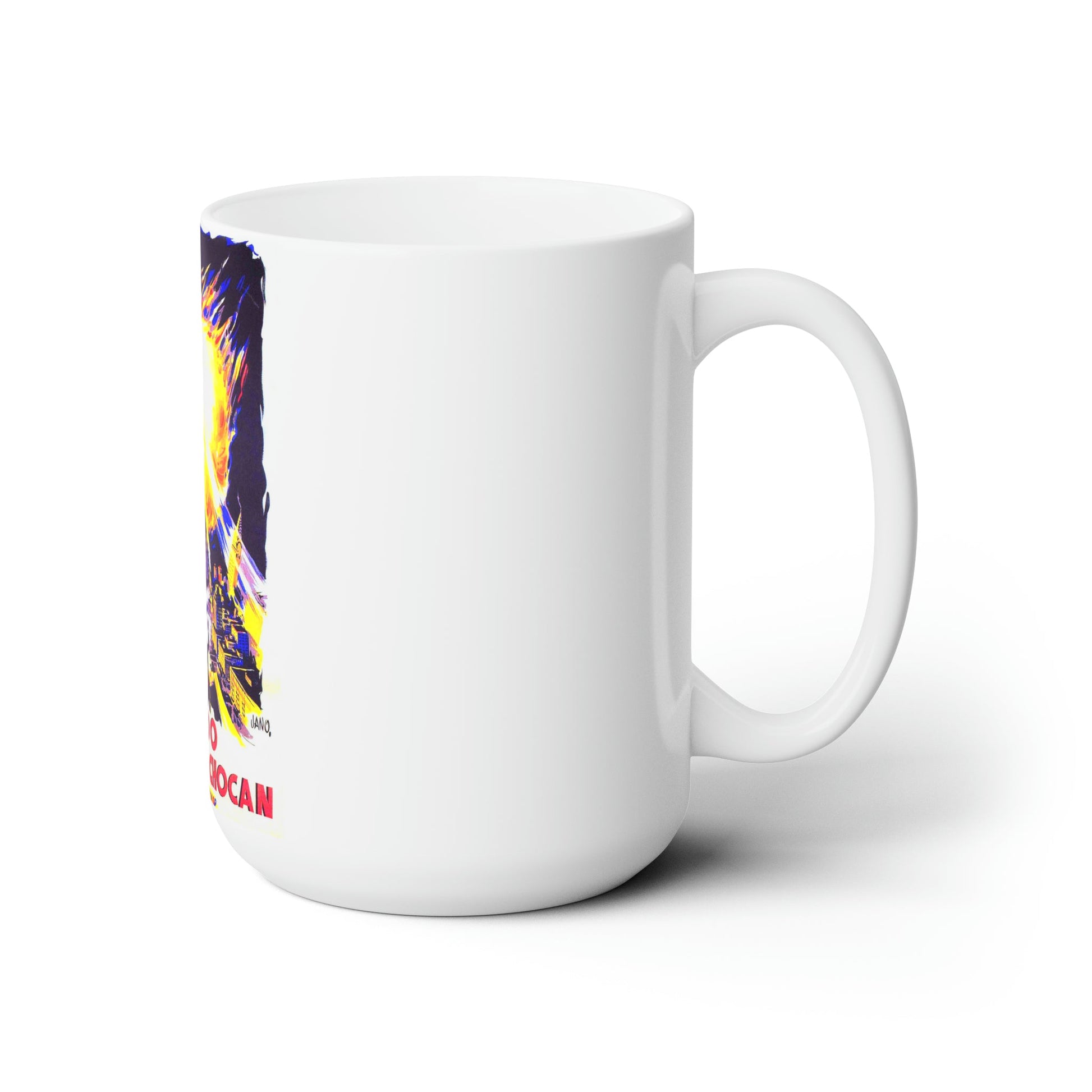 WHEN WORLDS COLLIDE (SPANISH) 1951 Movie Poster - White Coffee Cup 15oz-15oz-The Sticker Space