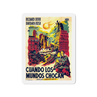 WHEN WORLDS COLLIDE (SPANISH 2) 1951 Movie Poster - Refrigerator Magnet-3" x 3"-The Sticker Space