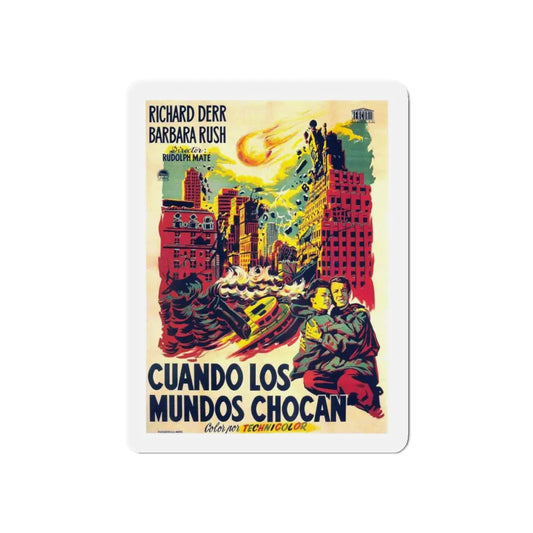 WHEN WORLDS COLLIDE (SPANISH 2) 1951 Movie Poster - Refrigerator Magnet 6 Inch - The Sticker Space
