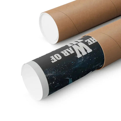 WHEN WORLDS COLLIDE + WAR OF THE WORLDS 1951 - Paper Movie Poster - The Sticker Space