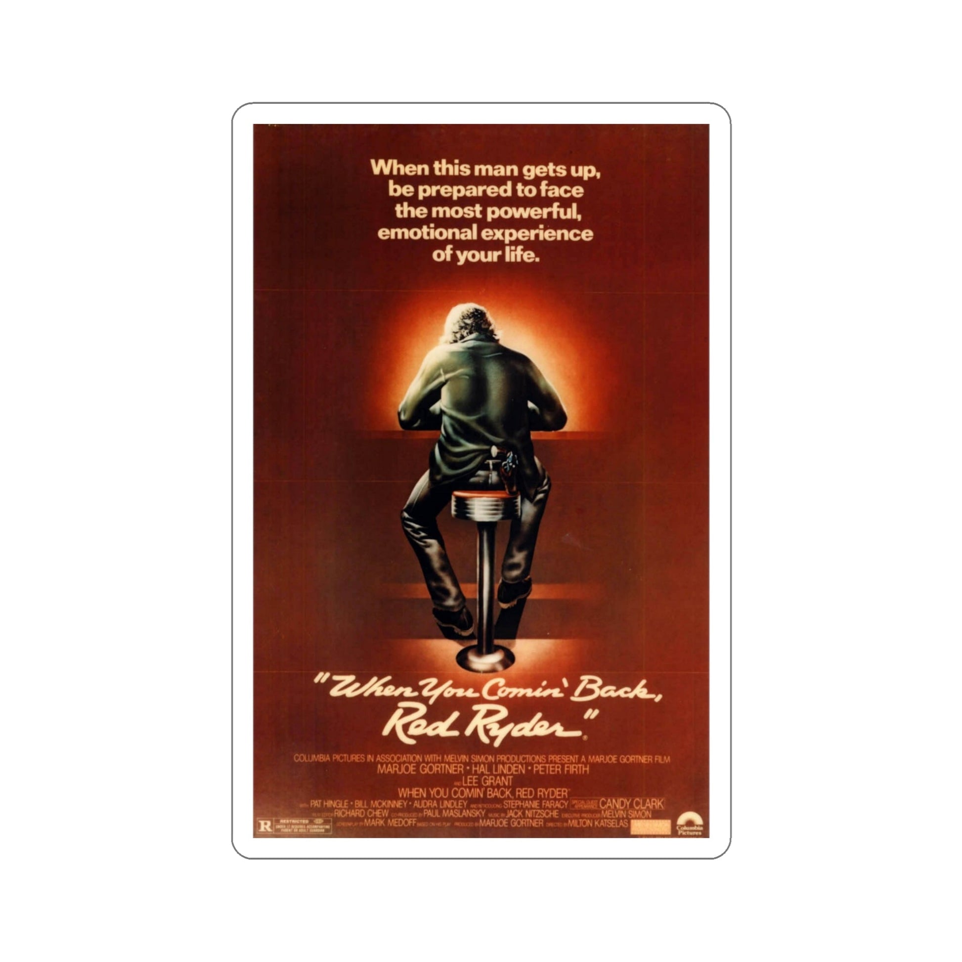 When You Comin Back Red Ryder 1979 Movie Poster STICKER Vinyl Die-Cut Decal-4 Inch-The Sticker Space