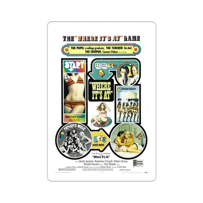 Where It's At 1969 Movie Poster STICKER Vinyl Die-Cut Decal 3 Inch - The Sticker Space