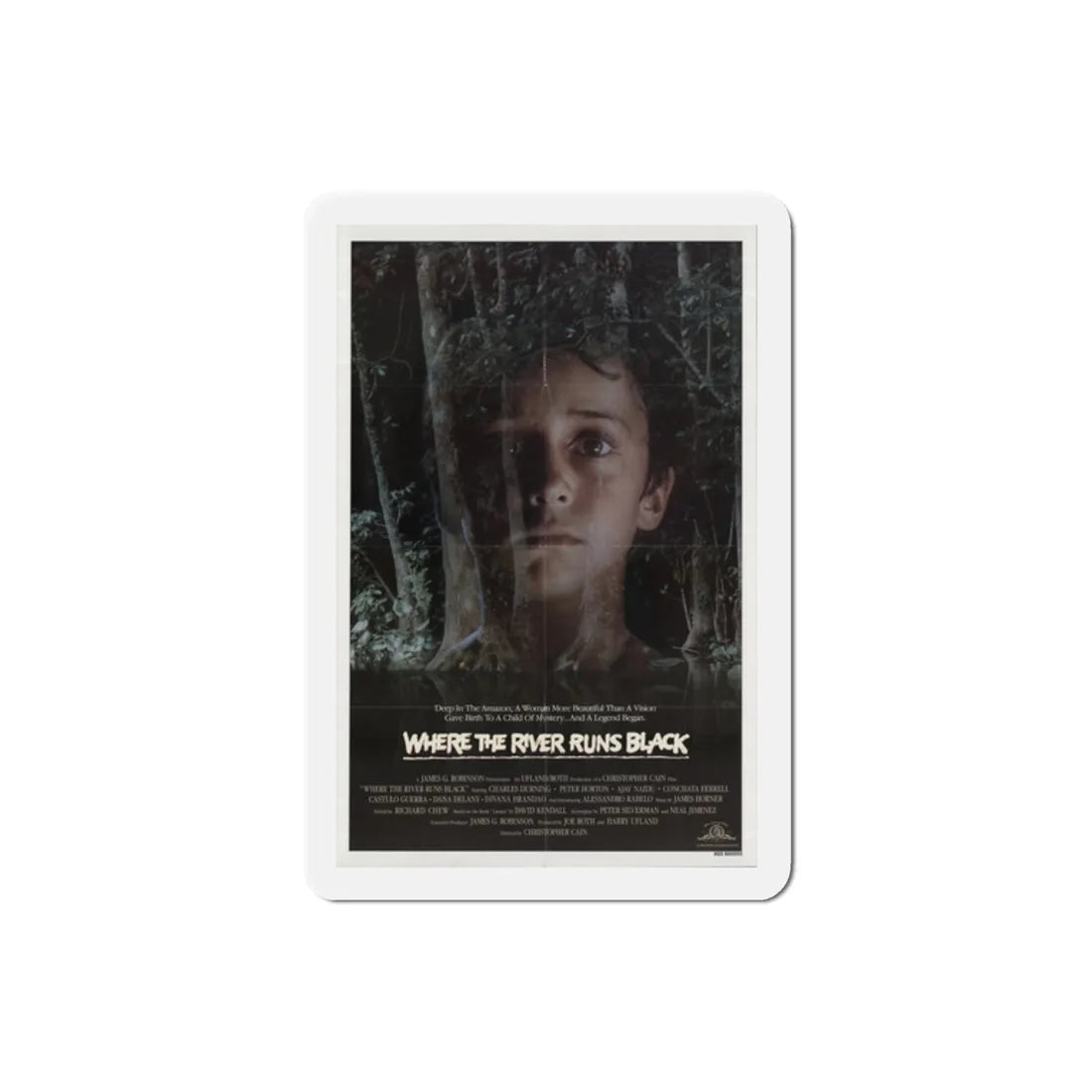 Where the River Runs Black 1986 Movie Poster Refrigerator Magnet 2 Inch - The Sticker Space