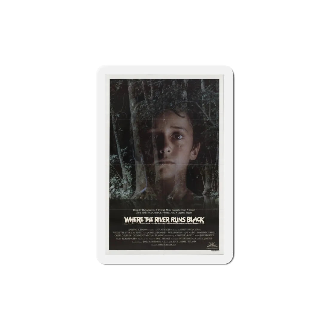 Where the River Runs Black 1986 Movie Poster Refrigerator Magnet 4 Inch - The Sticker Space