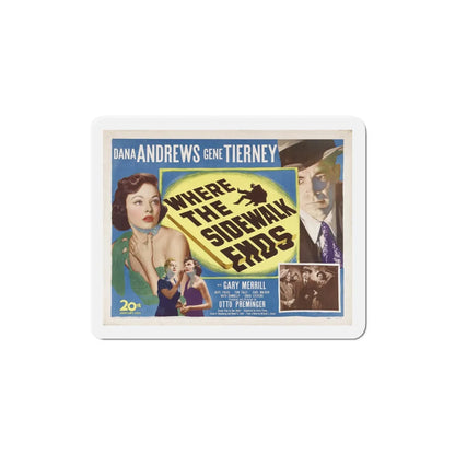 Where the Sidewalk Ends 1950 v2 Movie Poster Refrigerator Magnet 4 Inch - The Sticker Space