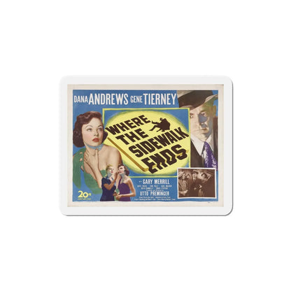 Where the Sidewalk Ends 1950 v2 Movie Poster Refrigerator Magnet 5 Inch - The Sticker Space