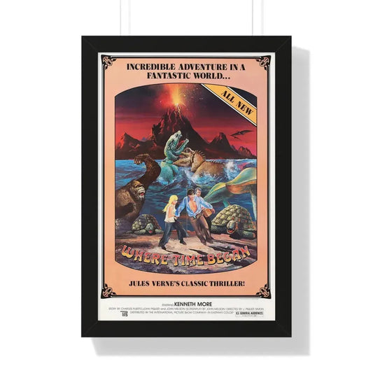 WHERE TIME BEGAN 1977 - Framed Movie Poster 16″ x 24″ Black - The Sticker Space