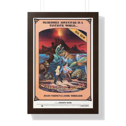 WHERE TIME BEGAN 1977 - Framed Movie Poster 16″ x 24″ Walnut - The Sticker Space