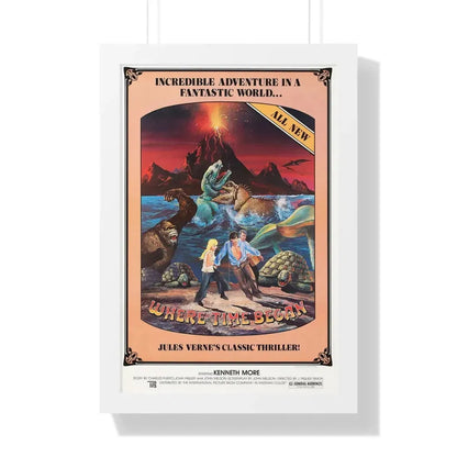 WHERE TIME BEGAN 1977 - Framed Movie Poster 16″ x 24″ White - The Sticker Space