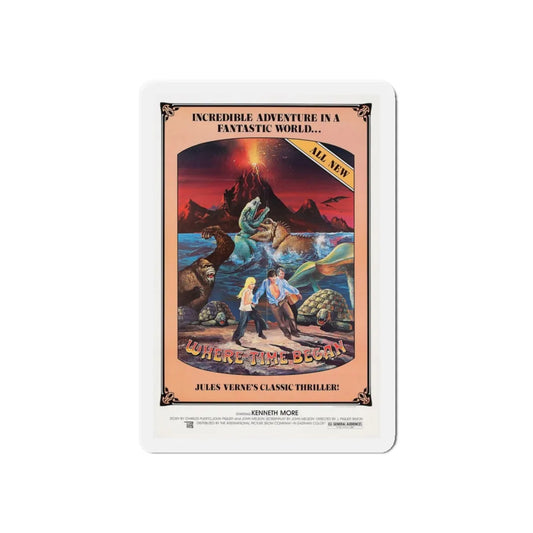WHERE TIME BEGAN 1977 Movie Poster - Refrigerator Magnet 6 Inch - The Sticker Space