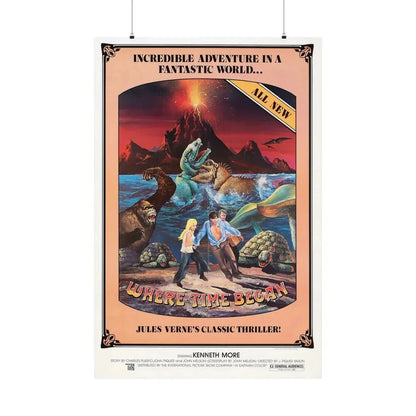 WHERE TIME BEGAN 1977 - Paper Movie Poster 36" x 54" Matte - The Sticker Space