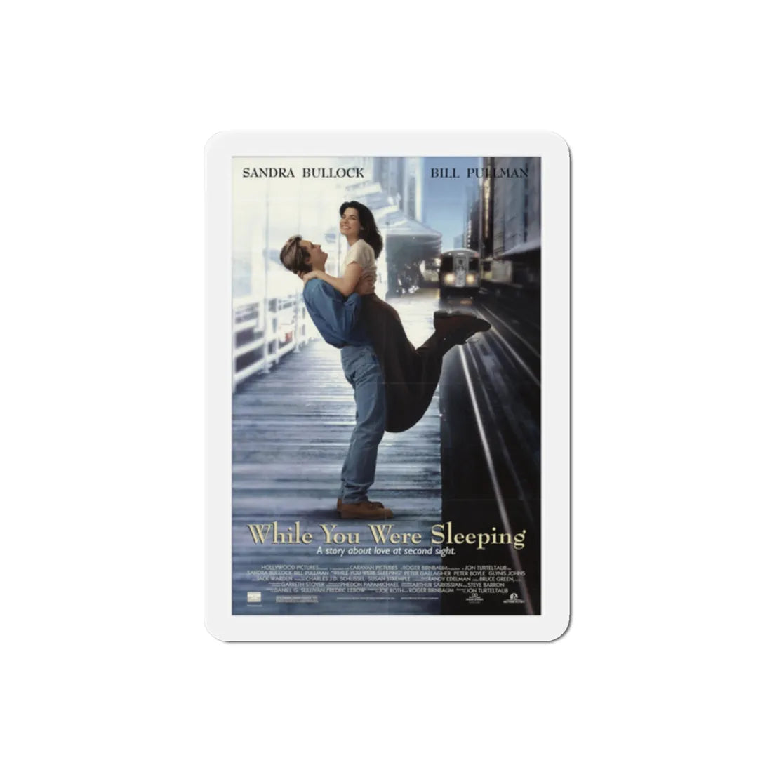 While You Were Sleeping 1995 Movie Poster Refrigerator Magnet 2 Inch - The Sticker Space