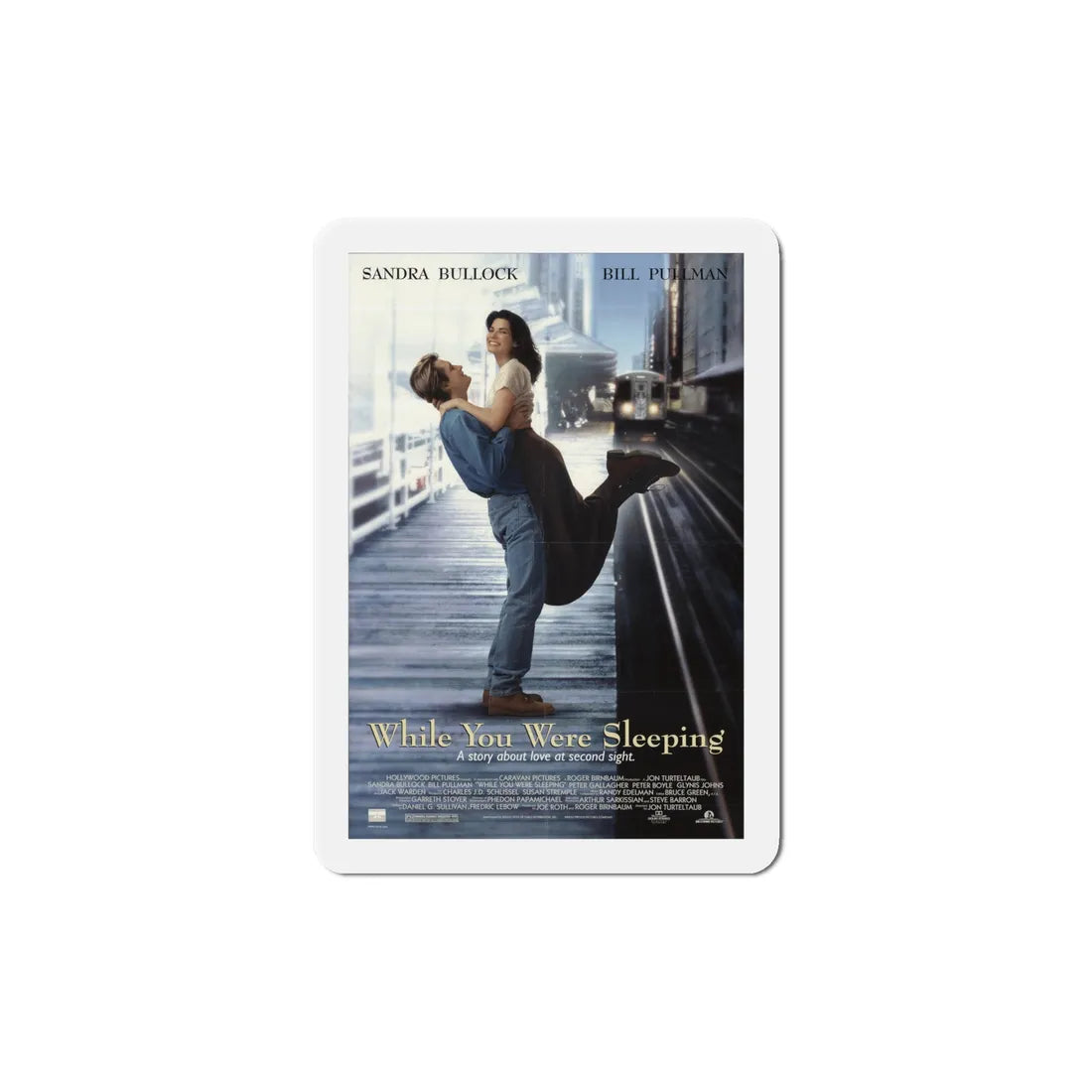 While You Were Sleeping 1995 Movie Poster Refrigerator Magnet 6 Inch - The Sticker Space
