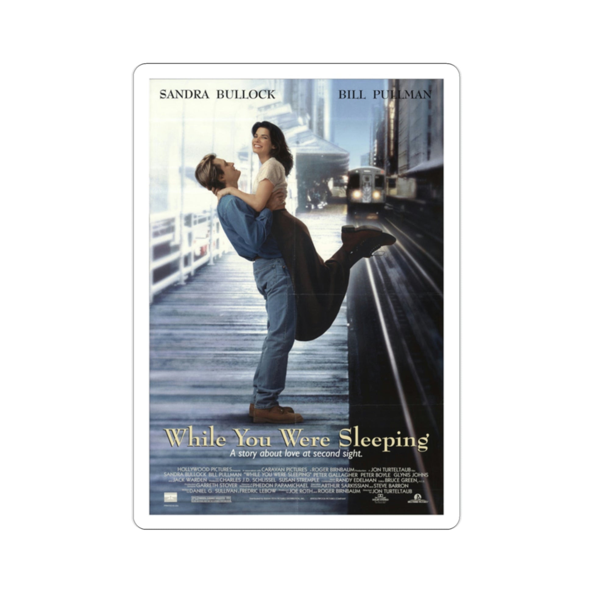 While You Were Sleeping 1995 Movie Poster STICKER Vinyl Die-Cut Decal-2 Inch-The Sticker Space