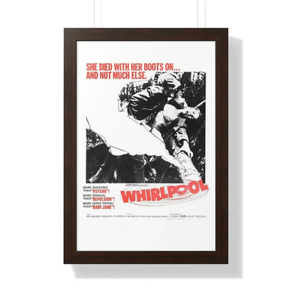 WHIRLPOOL 1950 - Framed Movie Poster 16″ x 24″ Walnut - The Sticker Space