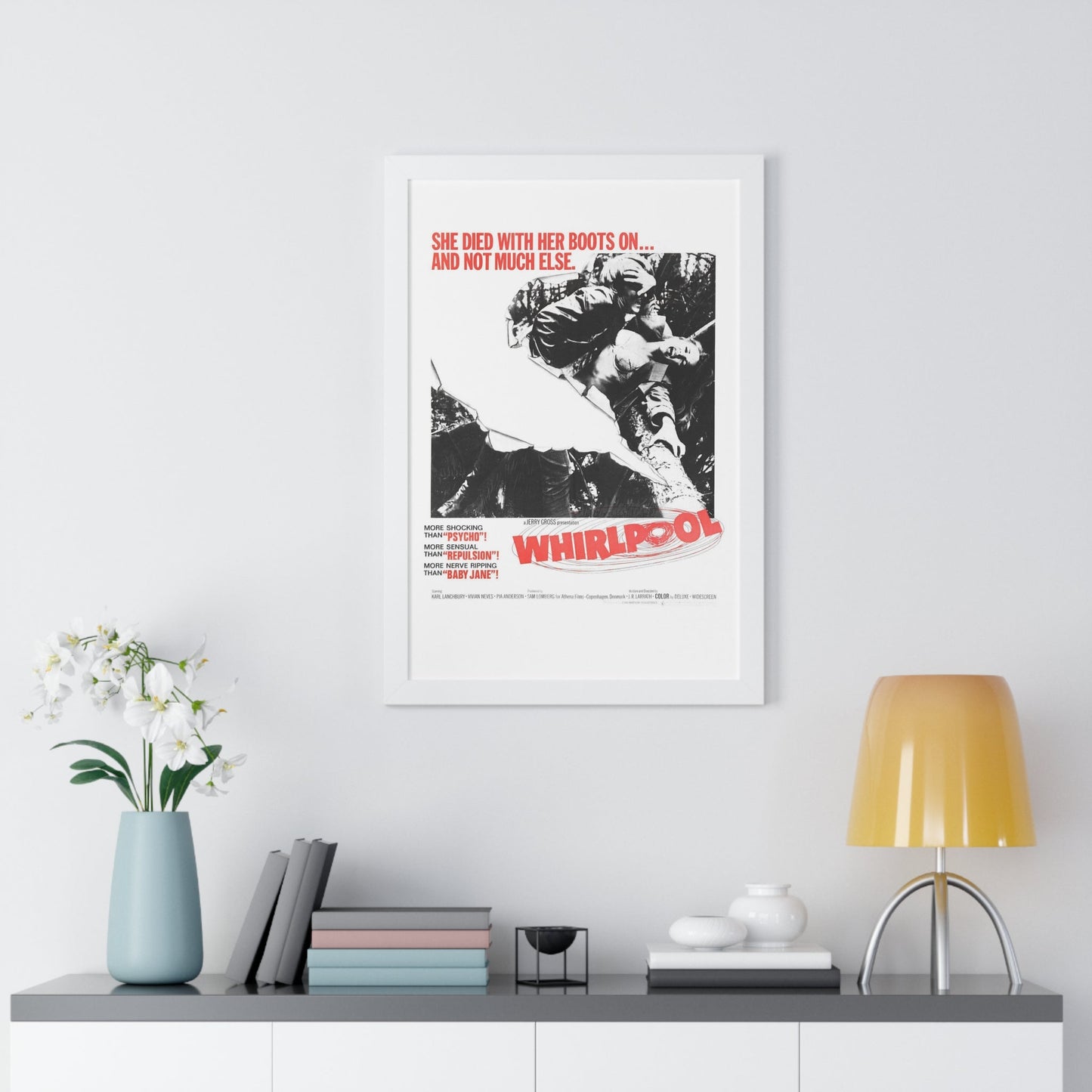 WHIRLPOOL 1950 - Framed Movie Poster-The Sticker Space