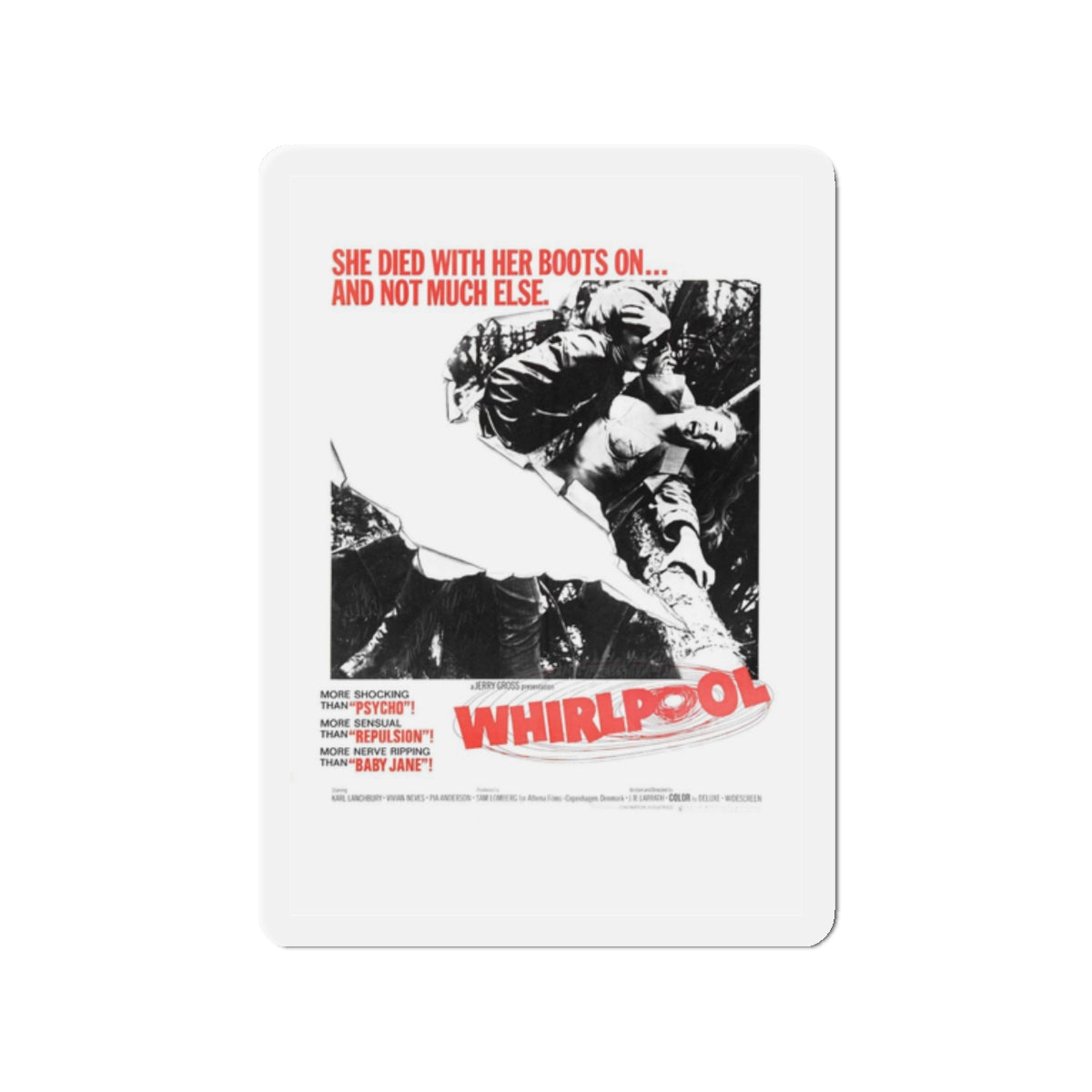 WHIRLPOOL 1950 Movie Poster - Refrigerator Magnet-2" x 2"-The Sticker Space