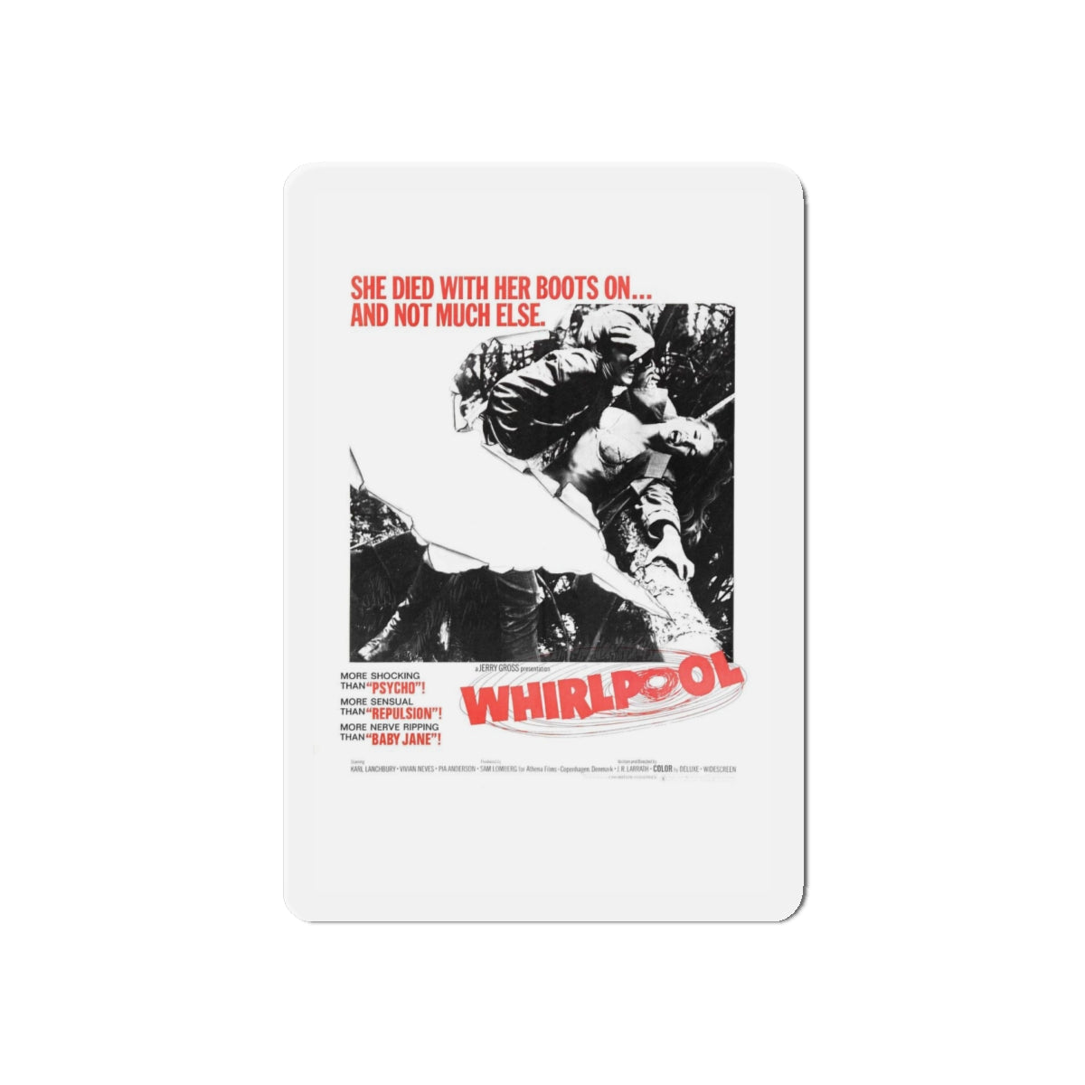 WHIRLPOOL 1950 Movie Poster - Refrigerator Magnet-6 × 6"-The Sticker Space