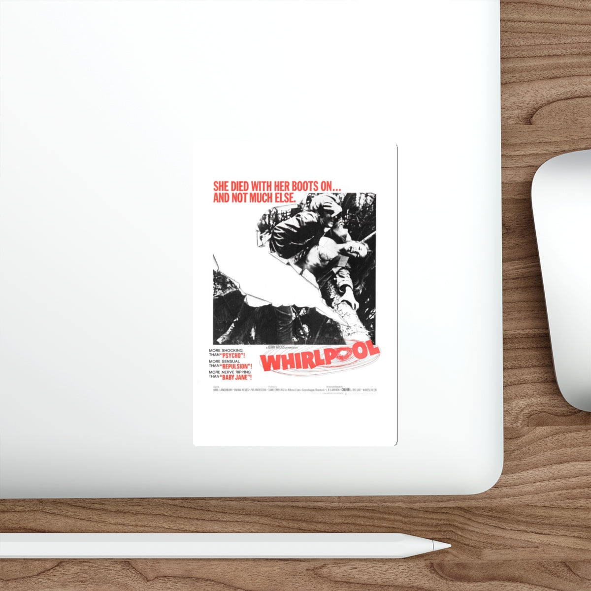 WHIRLPOOL 1950 Movie Poster STICKER Vinyl Die-Cut Decal-The Sticker Space
