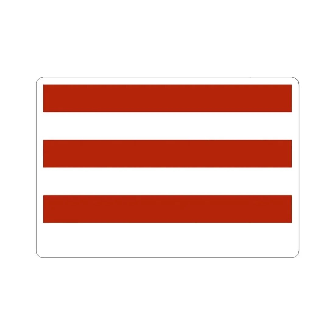 Whiskey Rebellion flag with six stripes speculative reconstruction (United States) STICKER Vinyl Kiss-Cut Decal 2 Inch White - The Sticker Space