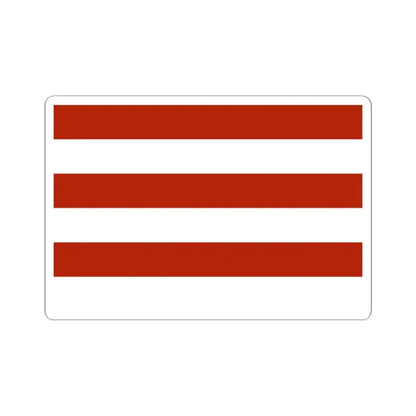 Whiskey Rebellion flag with six stripes speculative reconstruction (United States) STICKER Vinyl Kiss-Cut Decal 2 Inch White - The Sticker Space