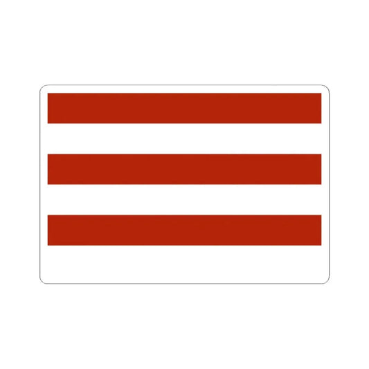 Whiskey Rebellion flag with six stripes speculative reconstruction (United States) STICKER Vinyl Kiss-Cut Decal 2 Inch White - The Sticker Space