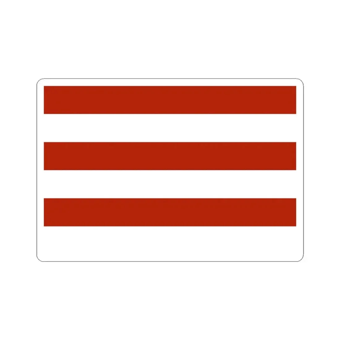 Whiskey Rebellion flag with six stripes speculative reconstruction (United States) STICKER Vinyl Kiss-Cut Decal 3 Inch White - The Sticker Space
