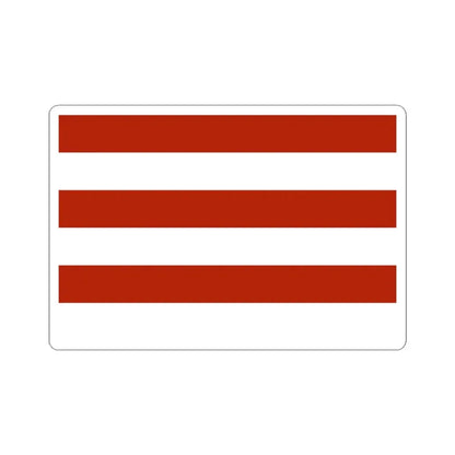 Whiskey Rebellion flag with six stripes speculative reconstruction (United States) STICKER Vinyl Kiss-Cut Decal 3 Inch White - The Sticker Space