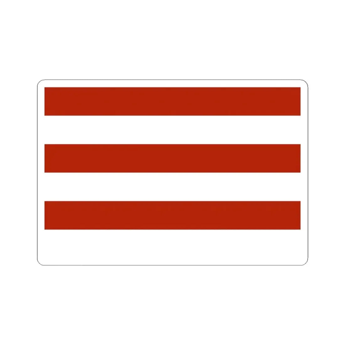 Whiskey Rebellion flag with six stripes speculative reconstruction (United States) STICKER Vinyl Kiss-Cut Decal 4 Inch White - The Sticker Space