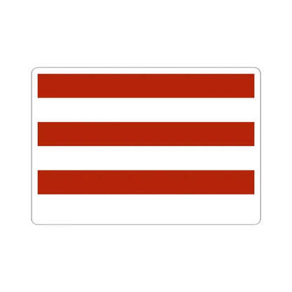 Whiskey Rebellion flag with six stripes speculative reconstruction (United States) STICKER Vinyl Kiss-Cut Decal 4 Inch White - The Sticker Space