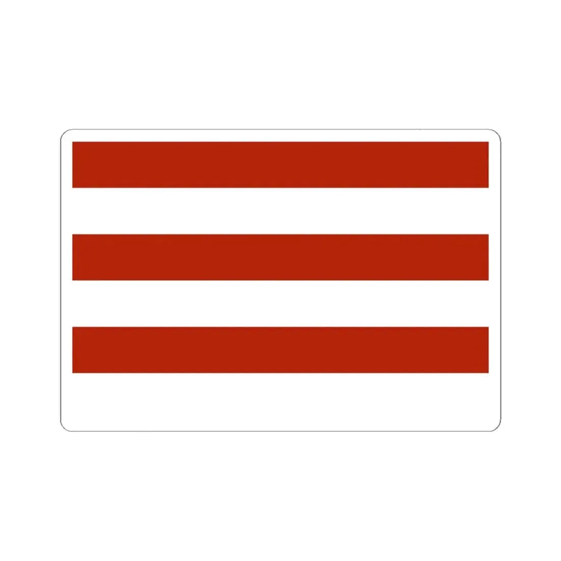 Whiskey Rebellion flag with six stripes speculative reconstruction (United States) STICKER Vinyl Kiss-Cut Decal 6 Inch White - The Sticker Space