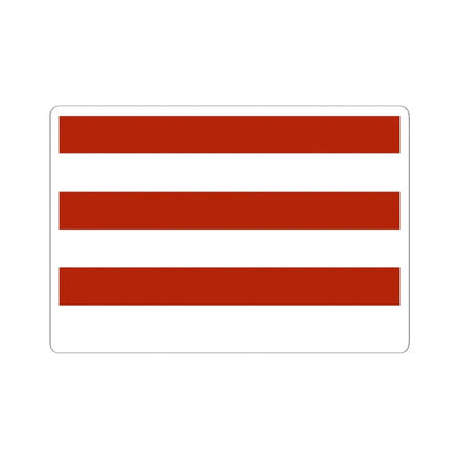 Whiskey Rebellion flag with six stripes speculative reconstruction (United States) STICKER Vinyl Kiss-Cut Decal 6 Inch White - The Sticker Space