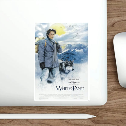 White Fang 1991 Movie Poster STICKER Vinyl Die-Cut Decal - The Sticker Space