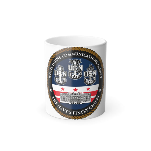 White House Communications (U.S. Navy) Color Changing Mug 11oz-11oz-The Sticker Space