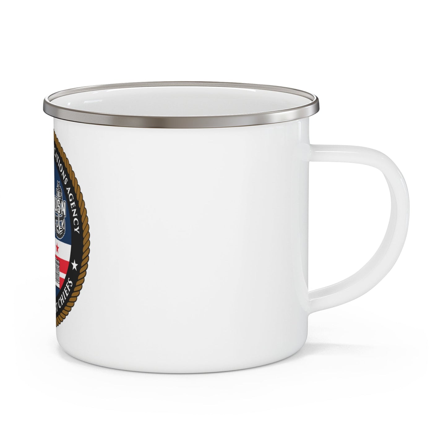 White House Communications (U.S. Navy) Enamel Mug 12oz-12oz-The Sticker Space