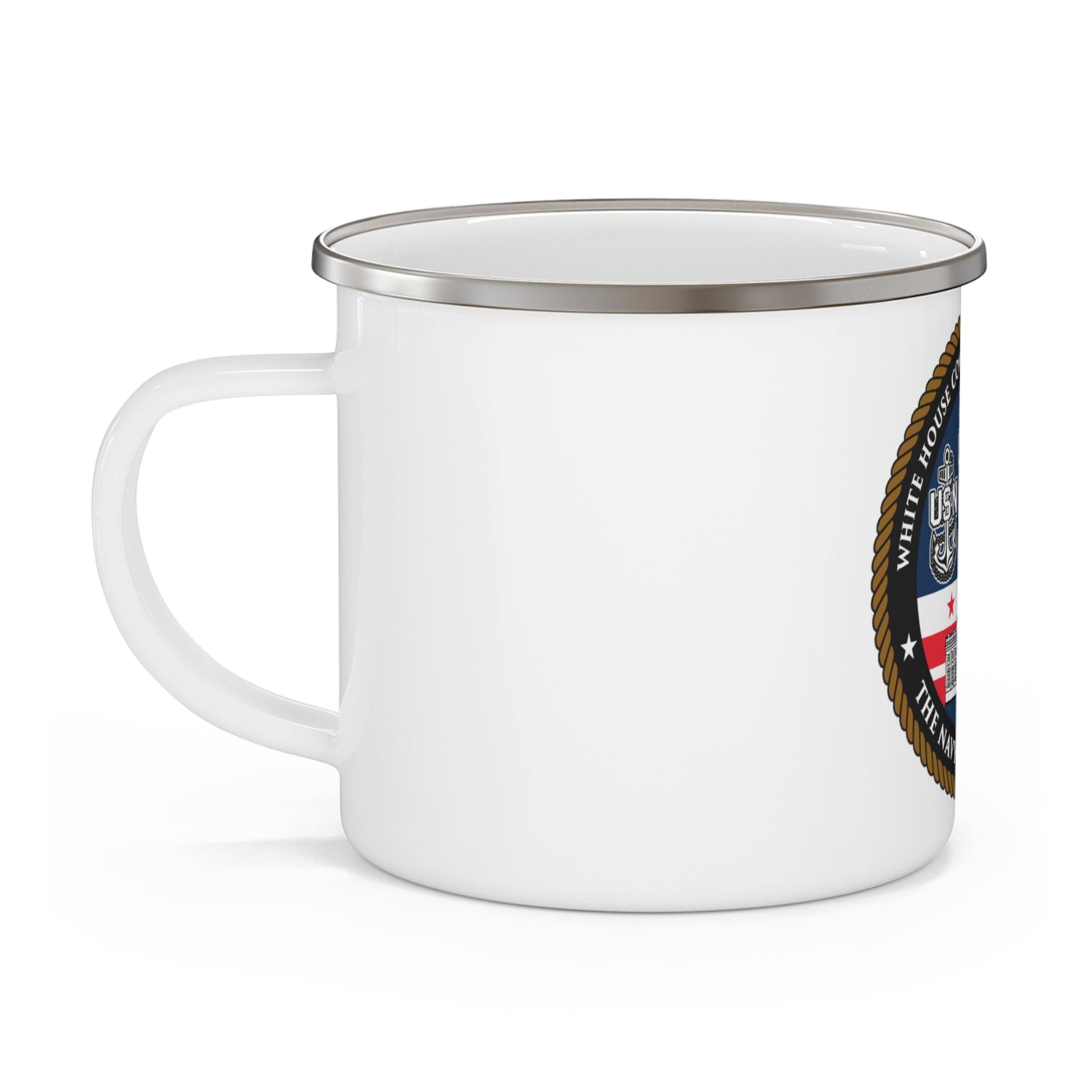 White House Communications (U.S. Navy) Enamel Mug 12oz-12oz-The Sticker Space