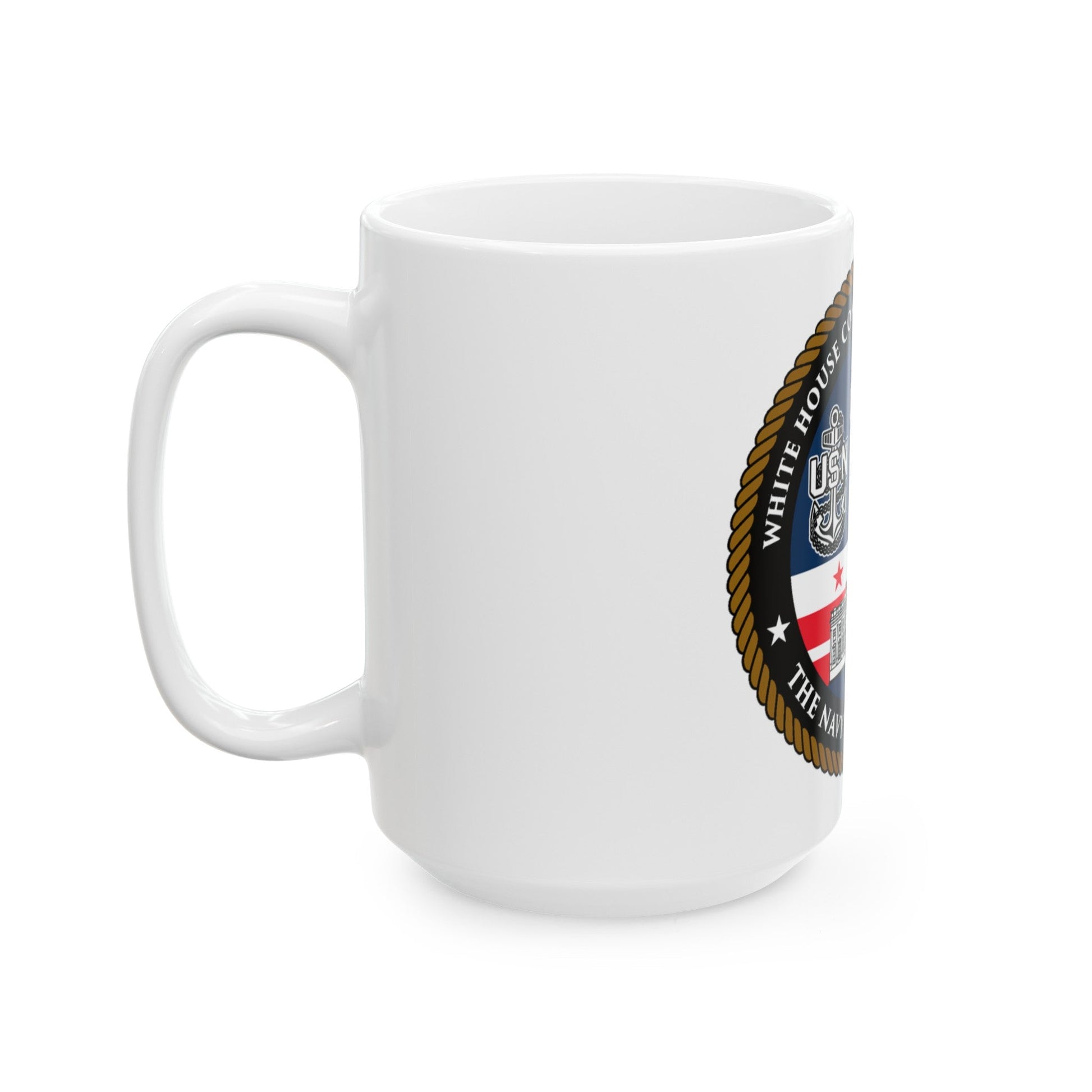White House Communications (U.S. Navy) White Coffee Mug-The Sticker Space