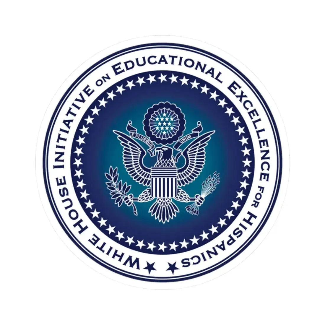 White House Initiative on Educational Excellence for Hispanics - STICKER Vinyl Kiss-Cut Decal 2 Inch White - The Sticker Space