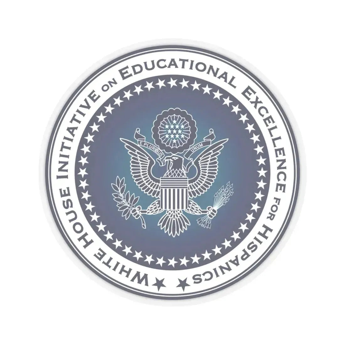 White House Initiative on Educational Excellence for Hispanics - STICKER Vinyl Kiss-Cut Decal 6 Inch Transparent - The Sticker Space