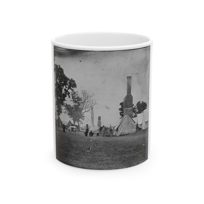 White House Landing, Va. Ruins Of The White House, Burnt During The Federal Evacuation (U.S. Civil War) White Coffee Mug-11oz-The Sticker Space