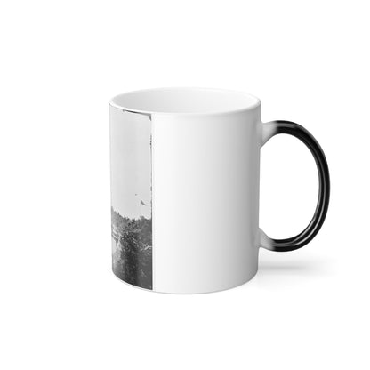 White House Landing, Va. View Down River, With Supply Vessels (U.S. Civil War) Color Morphing Mug 11oz-11oz-The Sticker Space