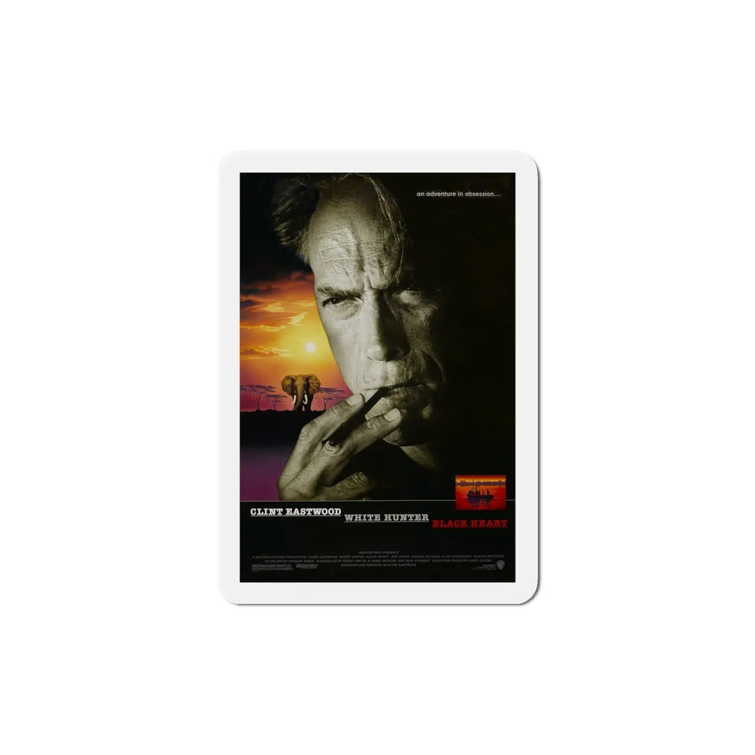 White Hunter Black Heart 1990 Movie Poster Refrigerator Magnet 6 Inch - The Sticker Space