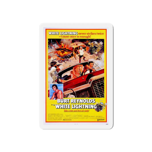 WHITE LIGHTNING 1973 Movie Poster - Refrigerator Magnet 6 Inch - The Sticker Space