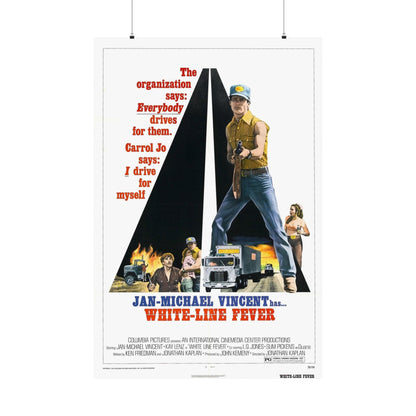 WHITE LINE FEVER 1975 - Paper Movie Poster-36" x 54"-The Sticker Space